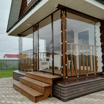 Мягкие окна для веранды и террасы в Москве и МО под ключ Пакет Стандарт